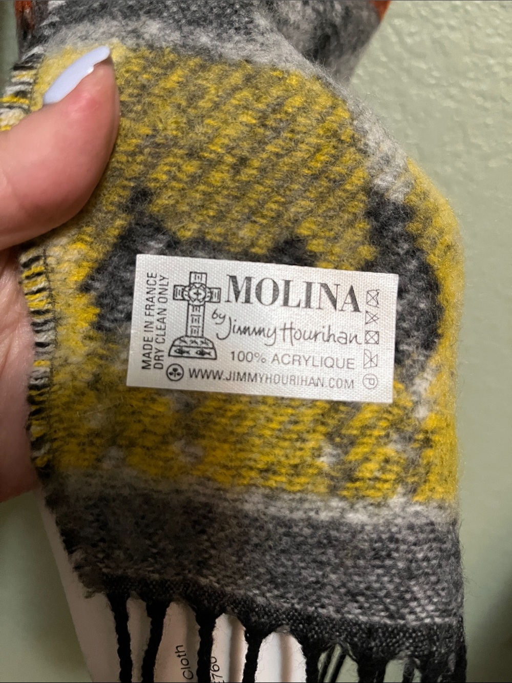 NWT Sheep Pattern Scarf by Jimmy Hourihan - Picture 2 of 4